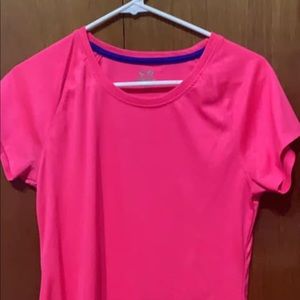 Pink workout shirt
